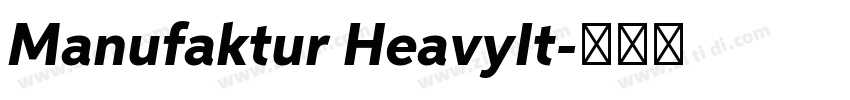 Manufaktur HeavyIt字体转换